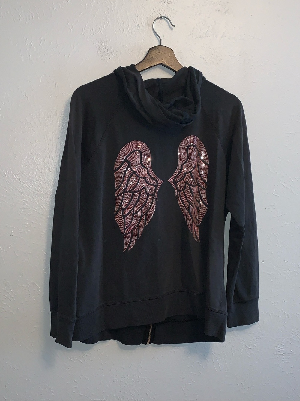 Vs pink angel wing full zip